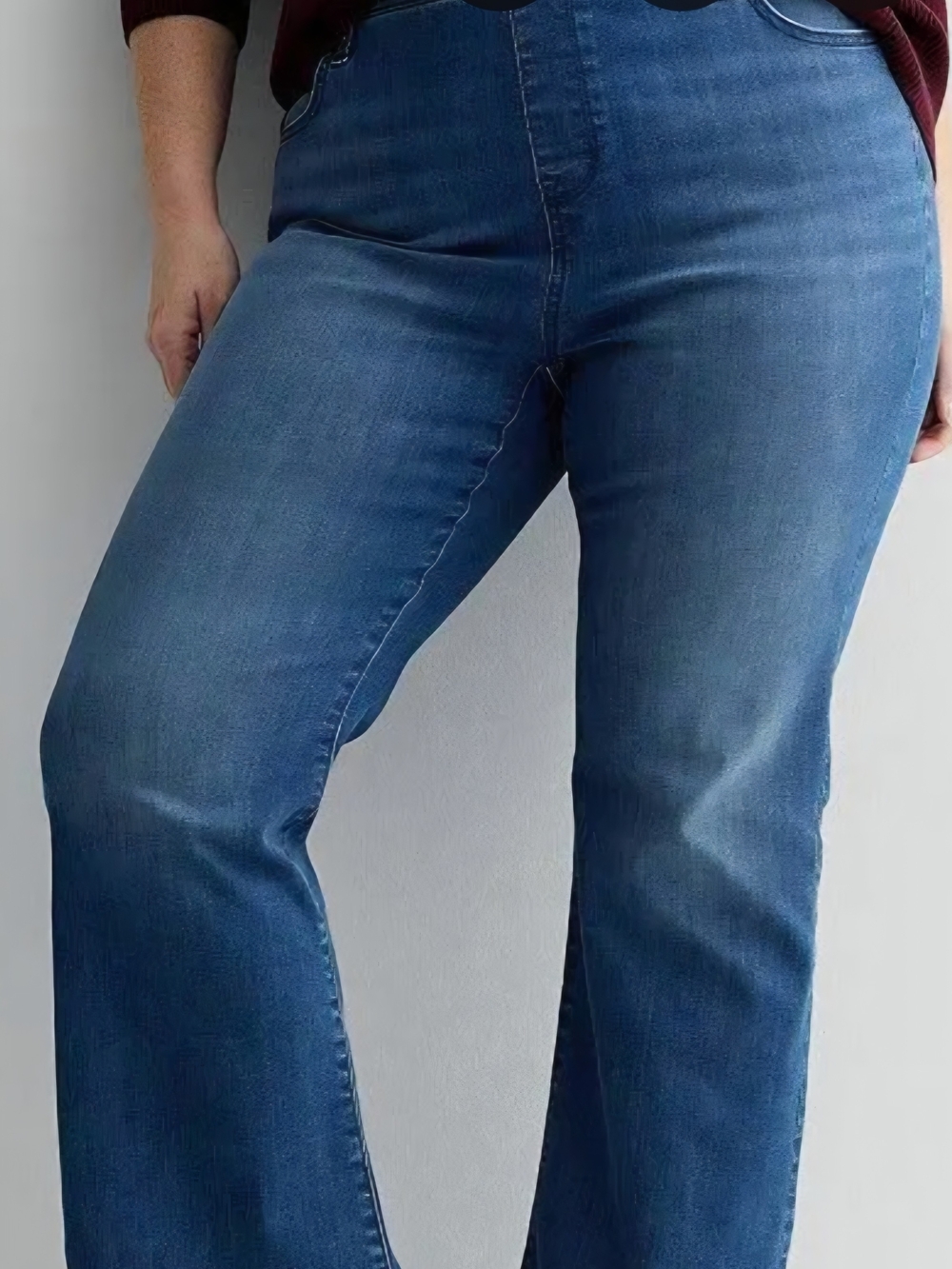 Nine West Jeans Size 18/33 Plus Medium Wash Denim Stretch Comfort Bootcut